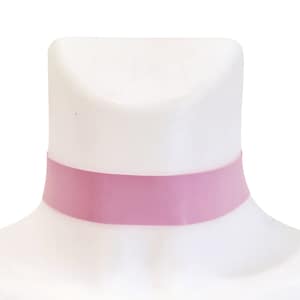 Lilac Latex Plain Choker  Latex Collar Rubber Necklace