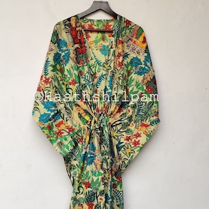 Kaftan Dress - Cotton Kaftan Women - Kaftan with Sleeves - Cotton Clothes Cotton kaftan, Free size kaftan, Long Cotton kaftan, Soft Cotton