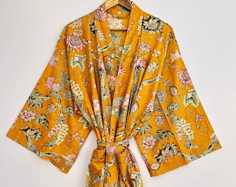 100% Cotton Kimono Robes Dress women men wedding bridesmaid Robe,Shower Maternity Robe Bath robe Dressing Gown gifts Beachwear long/short