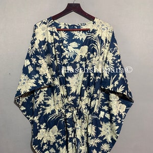 Indian Cotton kaftan, Cotton kaftan, Free size kaftan, Long Cotton kaftan, Soft Cotton Kaftan, Kaftan Dress