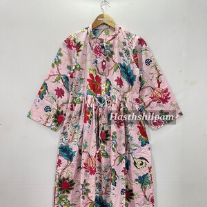 Summer cotton Block print Midi Mini women girls Dress,Deep Neck with string closer bohemian dresses wedding bohemian boho hippie giftsdress