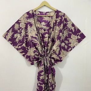 Beautiful Floral Cotton Dress, Women Cotton Long Kaftan Dress, Wedding Fashion Dress, Hippie Dress, Gift For Her, Women Kaftan,