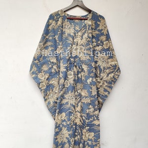 Indian Cotton kaftan, Cotton kaftan, Free size kaftan, Long Cotton kaftan, Soft Cotton Kaftan, Kaftan Dress