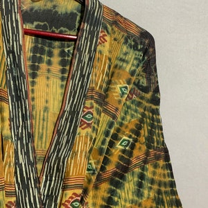 Recycled Sari Robes, Vintage Sari Kimono, Gift For Her, Nightwear Robe's, Long Sari Kimono, Hippie Robe's Gift For Her, image 5