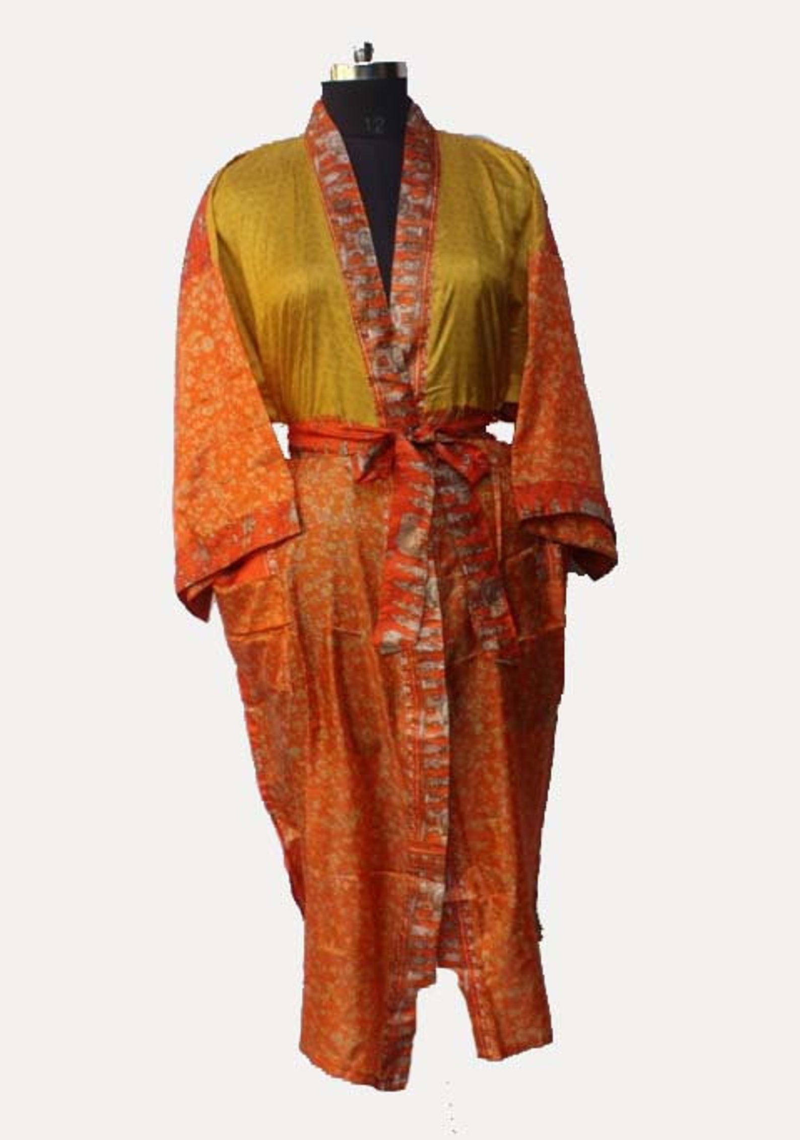 Indian Beautiful Silk Night Robe Silk Night Gown Women Robe Etsy