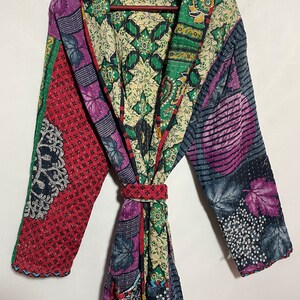 Handmade Patches Cotton Jacket's, Winter Long Styles Coat For Women, vintage Coat, afghan coat, suzani coat image 6