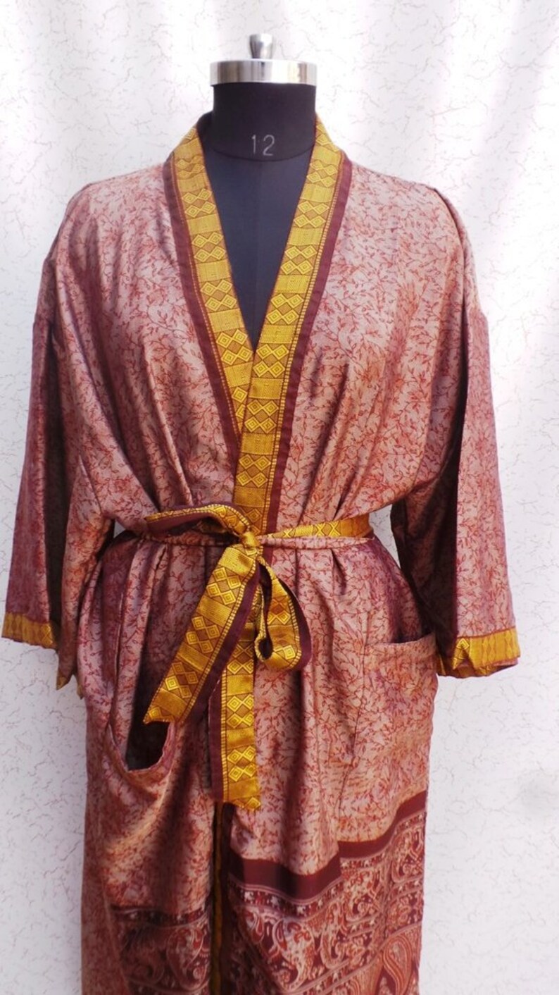 Sleepwear robes Indian Vintage Silk 