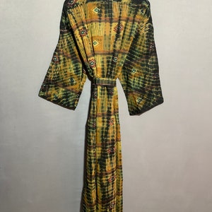 Recycled Sari Robes, Vintage Sari Kimono, Gift For Her, Nightwear Robe's, Long Sari Kimono, Hippie Robe's Gift For Her, image 6