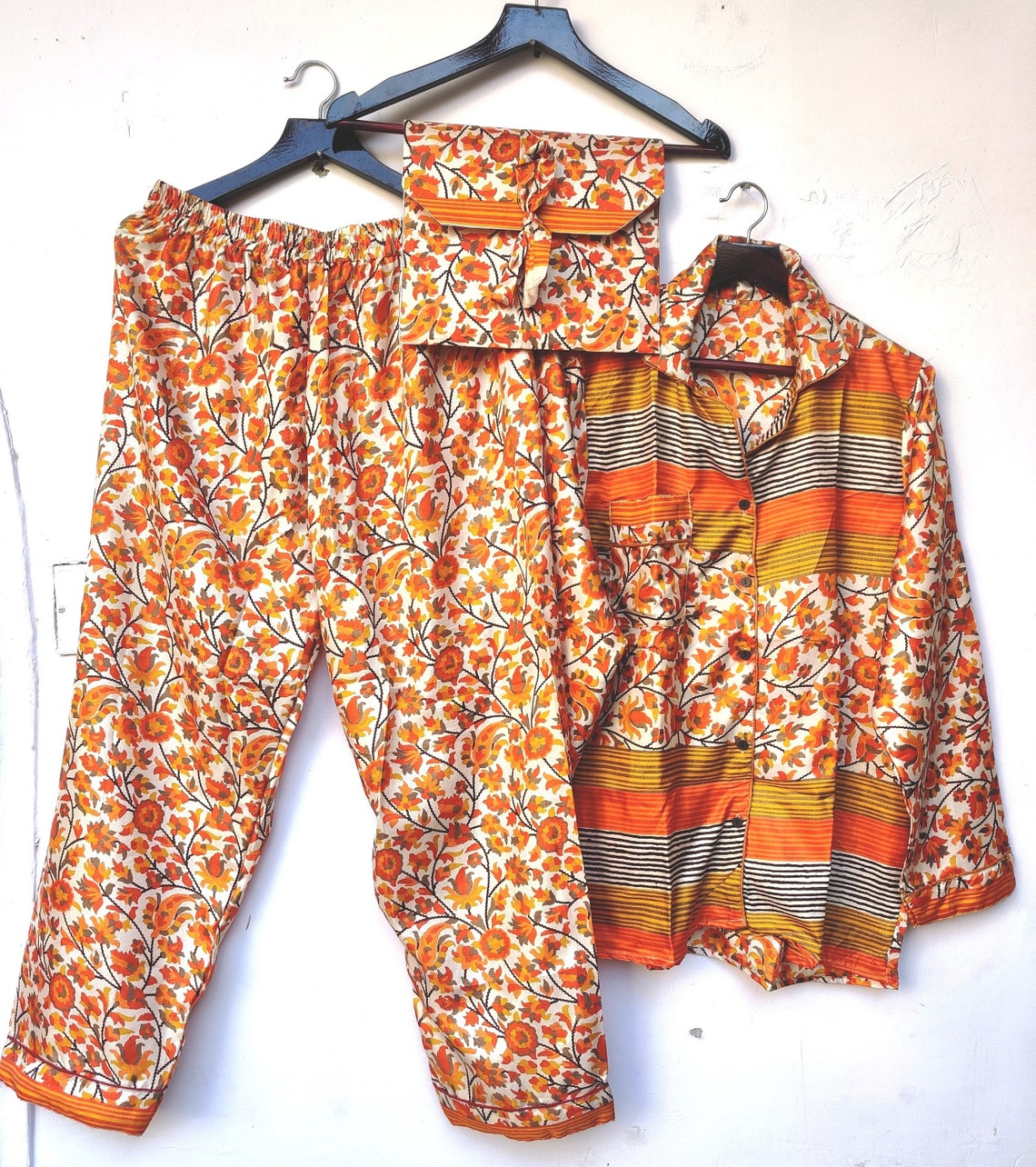 sari silk pyjamas by patchouli fair | notonthehighstreet.com