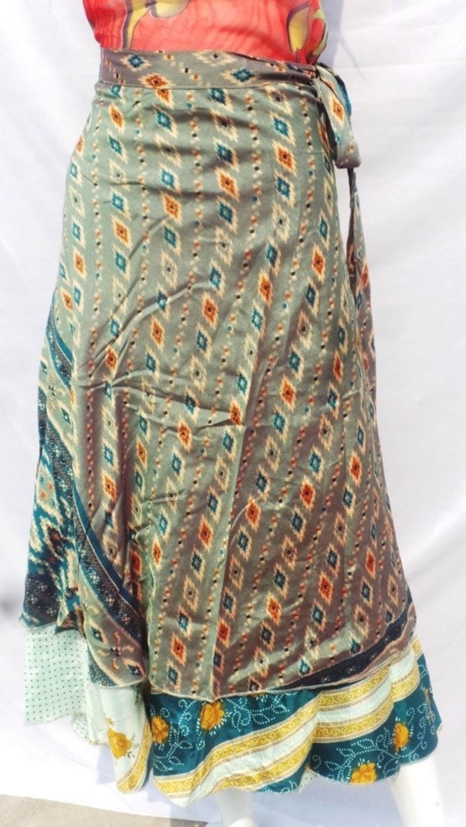 Indian Silk Wrap Skirt long Silk Skirt Lehenga Type Skirt | Etsy