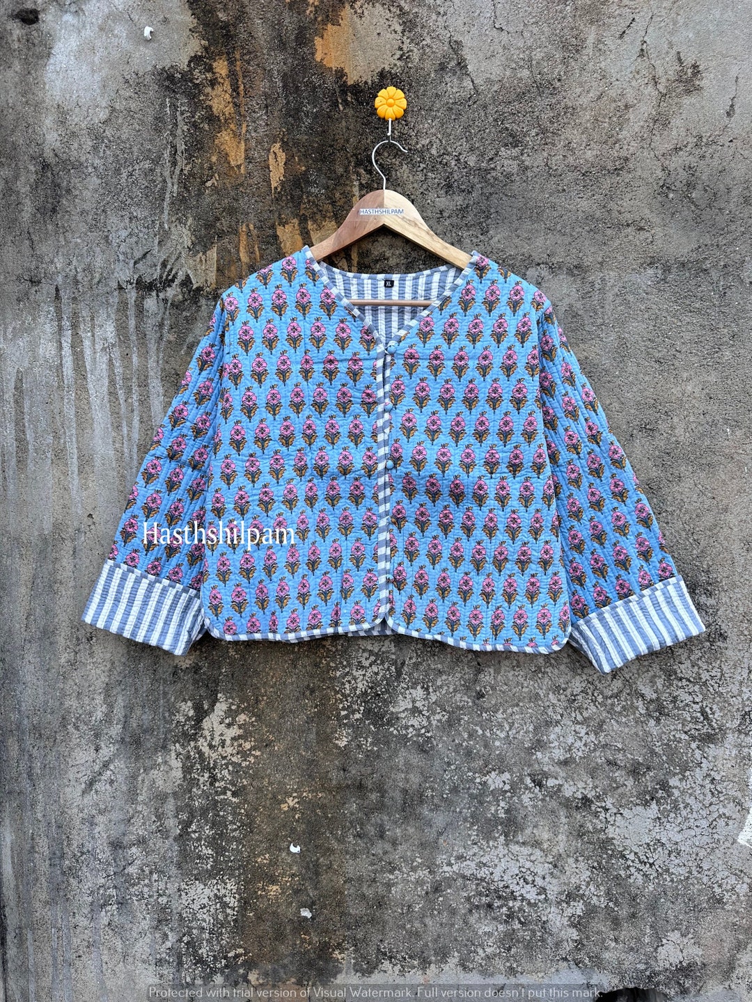 Indian Cotton Robe Winter Overcoat Jacket