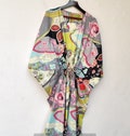 Floral Cotton Kaftan Maxi Dress: Boho Summer Cover-Up product logo