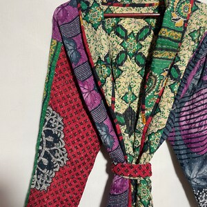 Handmade Patches Cotton Jacket's, Winter Long Styles Coat For Women, vintage Coat, afghan coat, suzani coat image 2