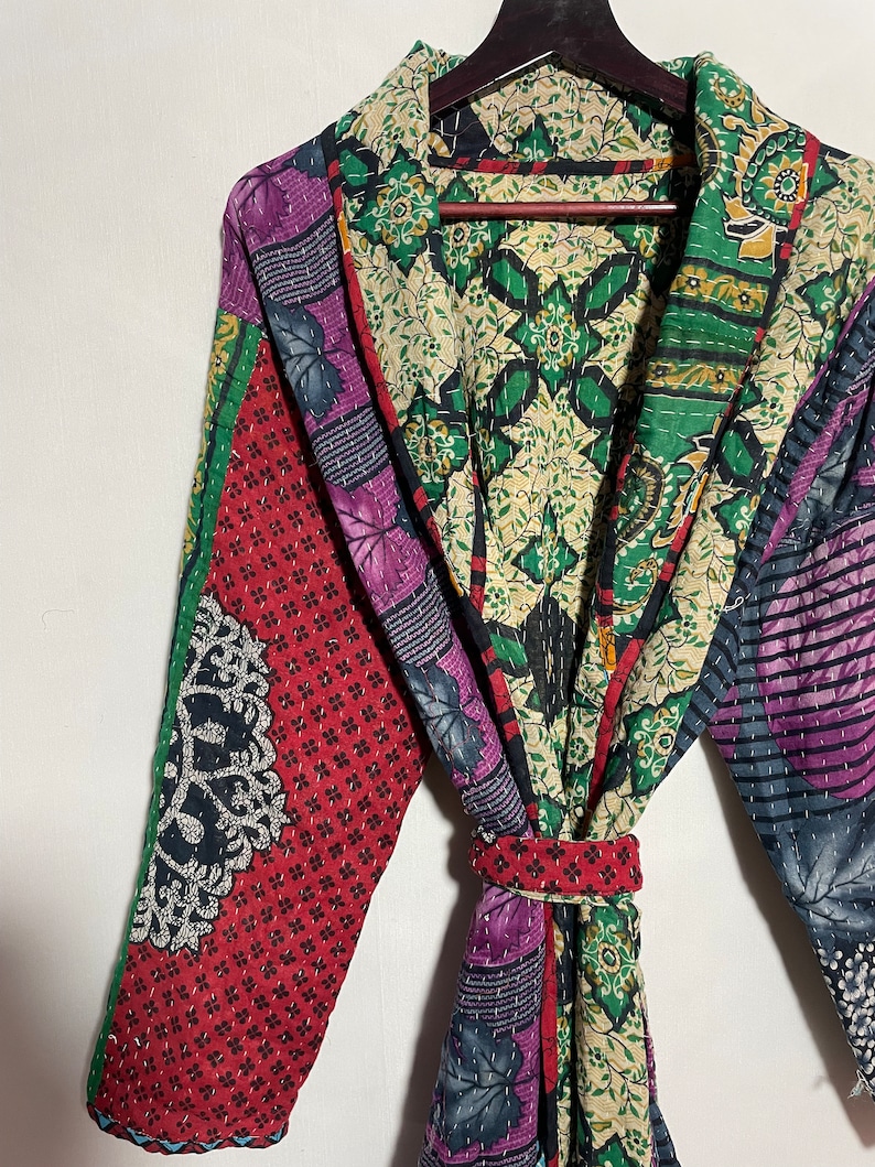 Handmade Patches Cotton Jacket's, Winter Long Styles Coat For Women, vintage Coat, afghan coat, suzani coat image 2