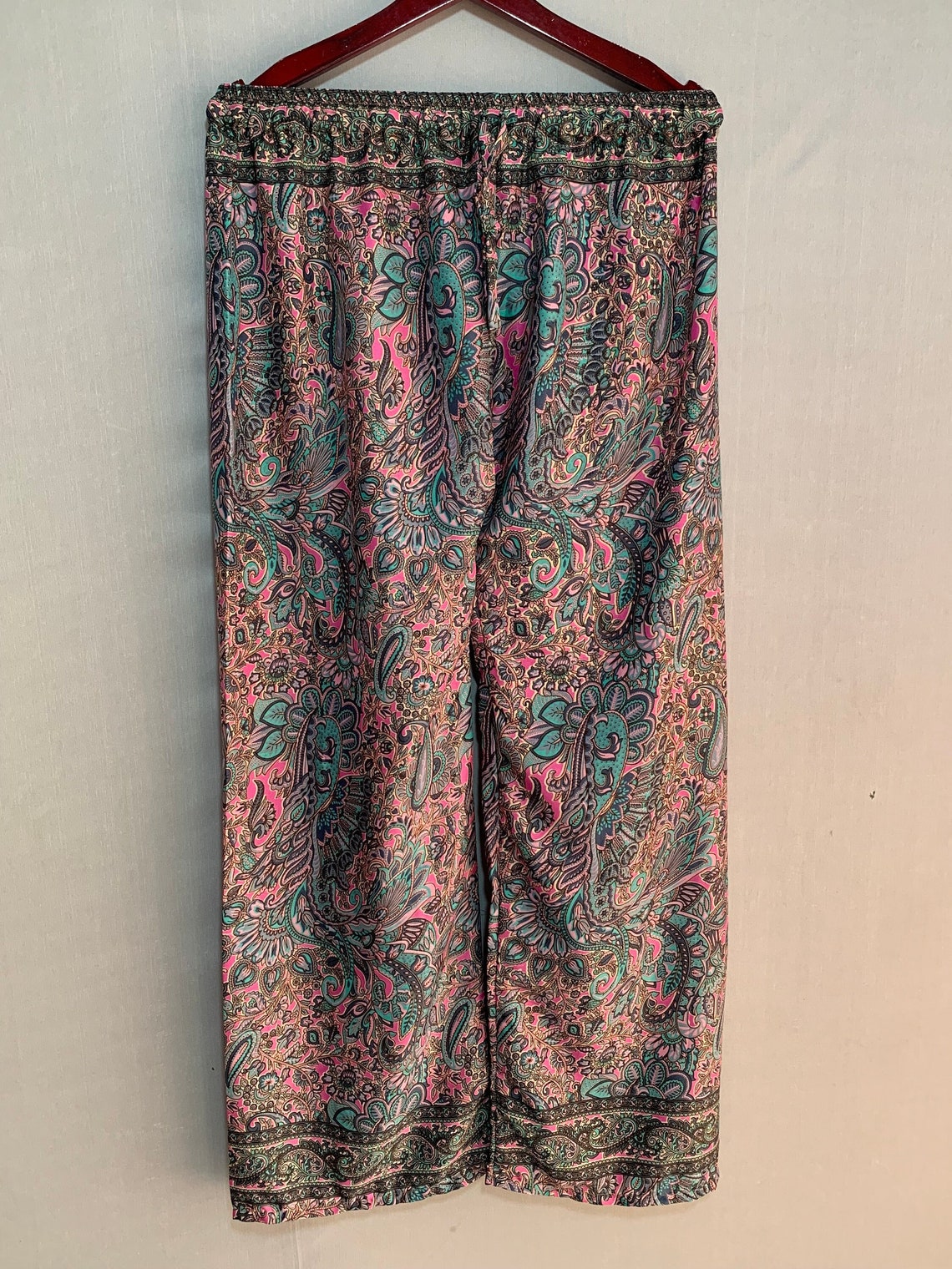 Silk Nightwear Pajama Trousers Floral New Silk Sari Pajama - Etsy