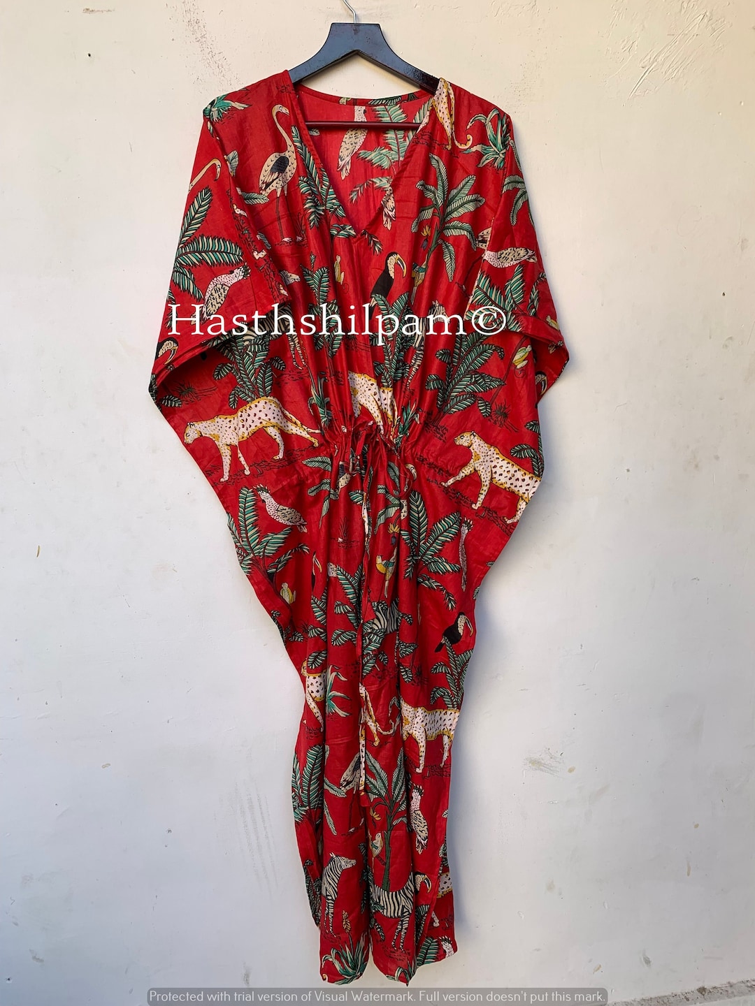 Indian Cotton Kaftan, Cotton Kaftan, Free Size Kaftan, Long Cotton