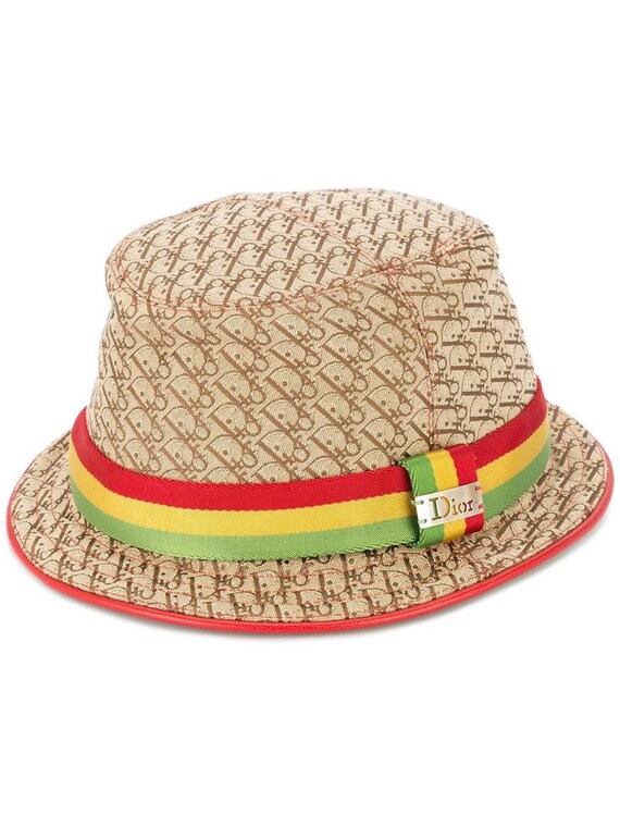 Christian Dior trotter monogram Rasta hat Summer 2