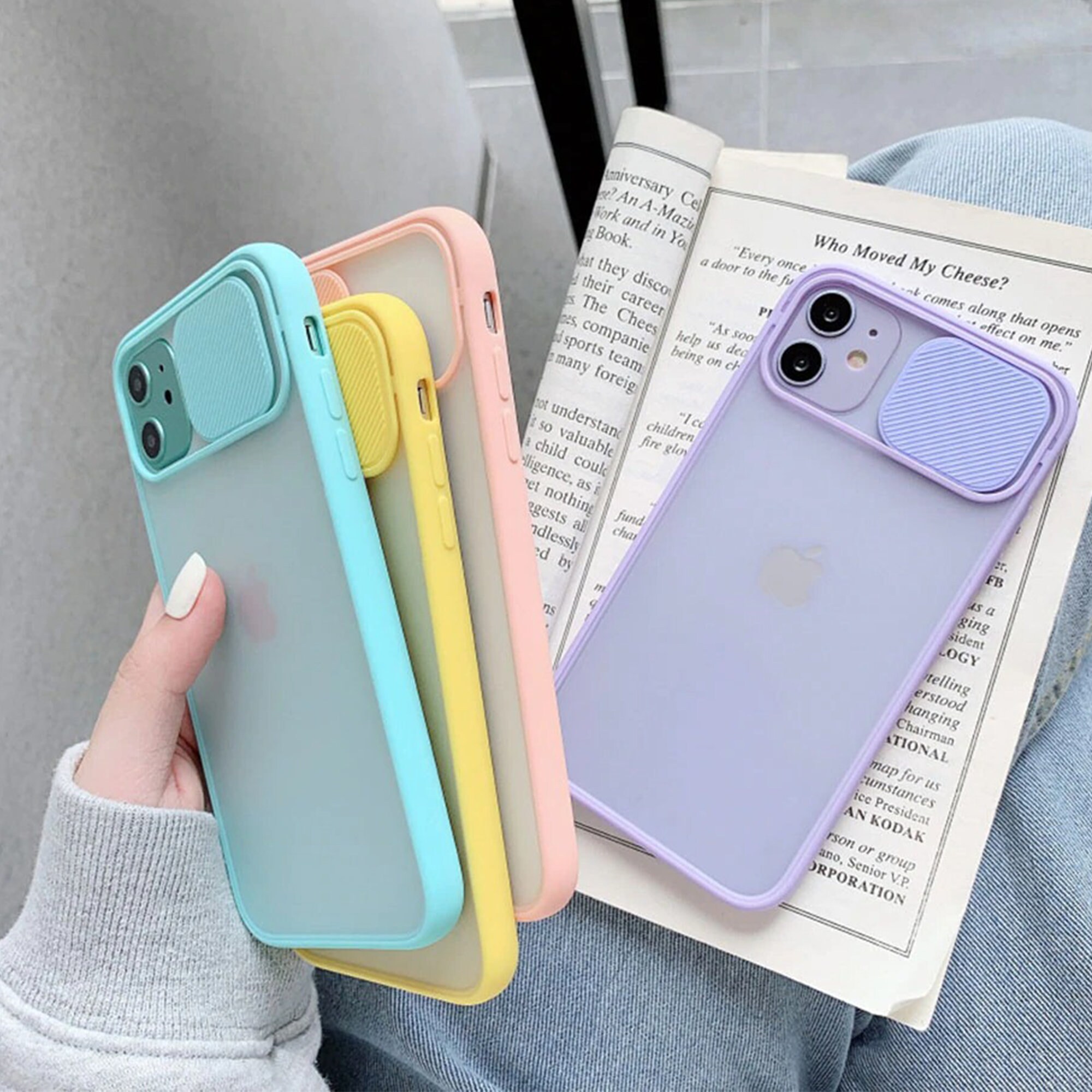 IPhone case Clear Slide Camera Lens Protection Shockproof Etsy