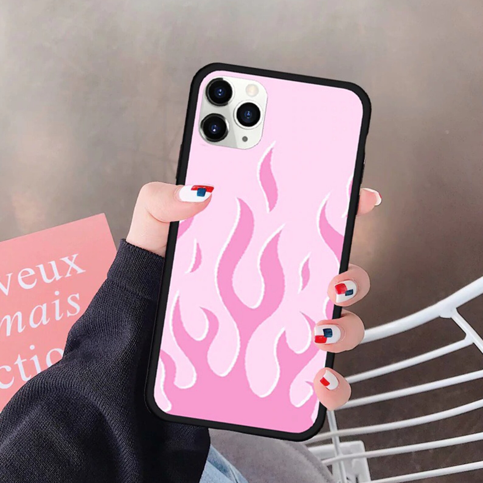 Cute fire Flames iPhone case for Men Women Cool Protective Etsy