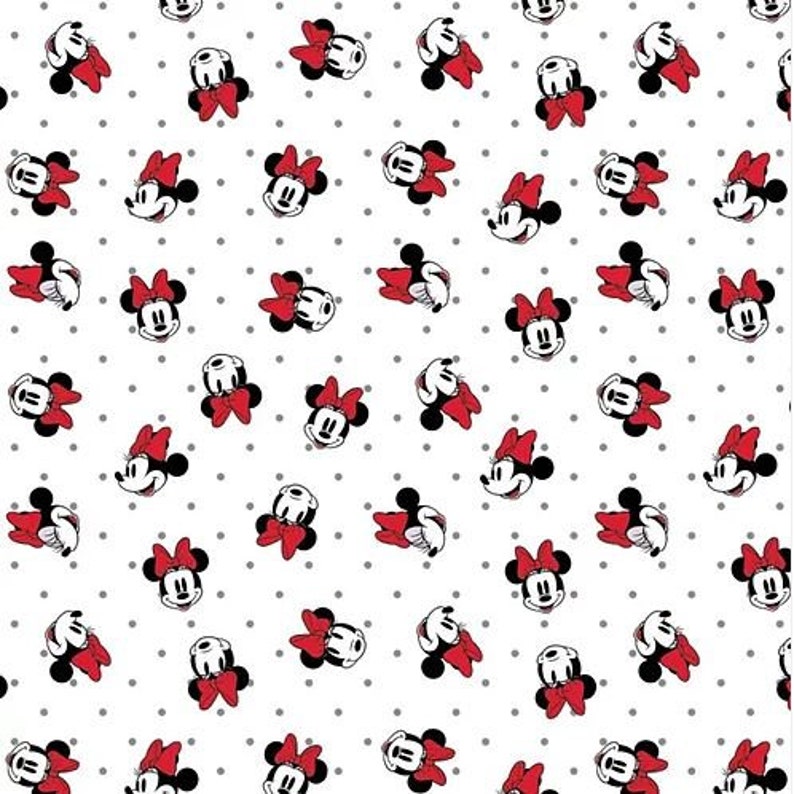 Disney Minnie Mouse Mad about the Dots Handmade Hair Scrunchie by Candystormer.