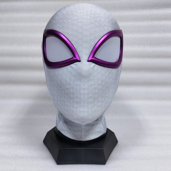 Spidergwen Mask Spider Gwen Mask Spider-woman Cosplay Costume with Faceshell and Lenses 1:1 Life Size Wearable Comics Prop Replica