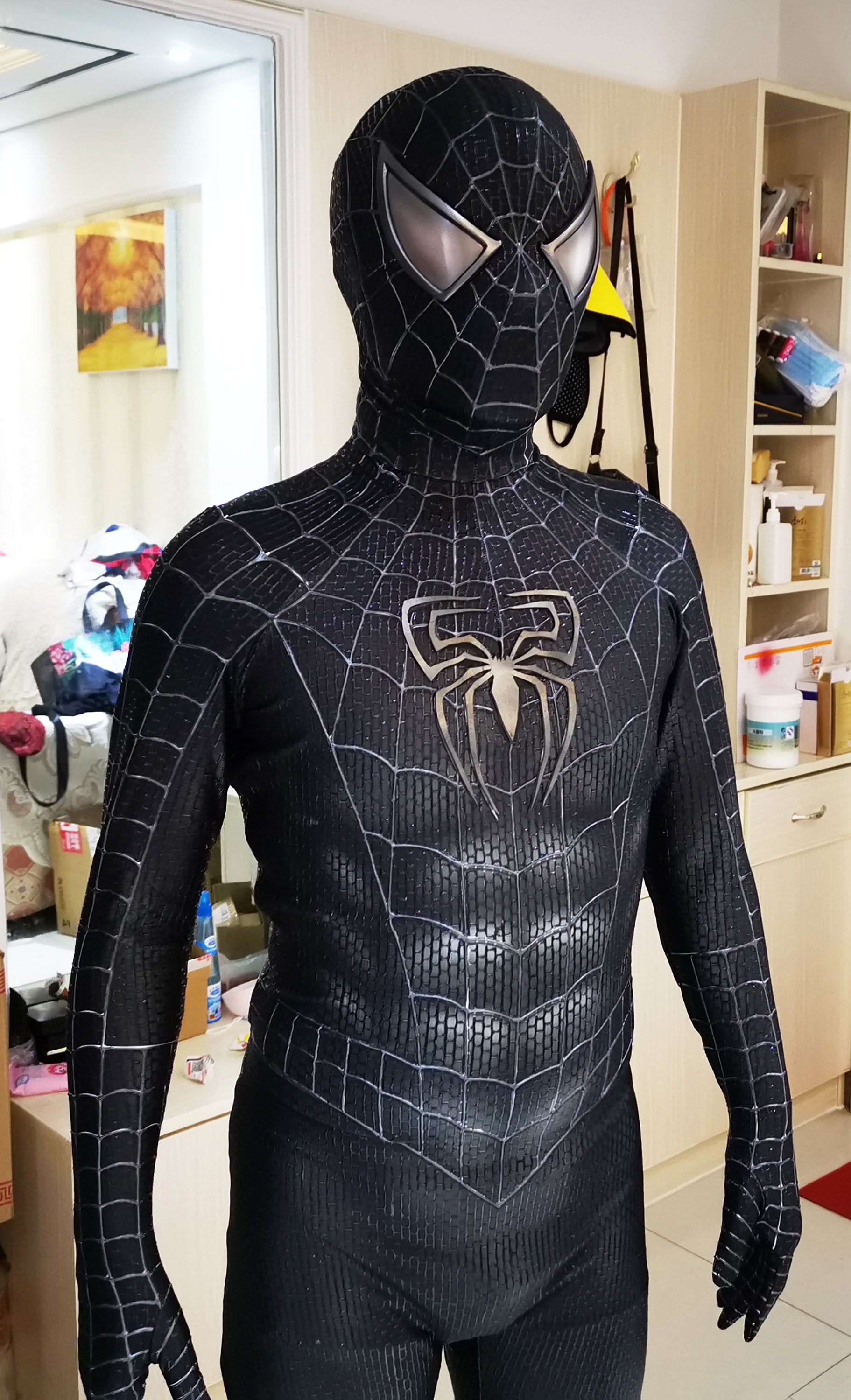 Black Spiderman Suit Sam Raimi Black 