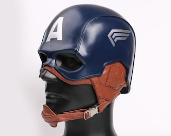 NEW Captain America 1:1 Cosplay Helmet The Avengers Steven Halloween Fancy Mask NEW Captain America 1:1 Cosplay Helmet The Avengers Steven Halloween Fancy Mask