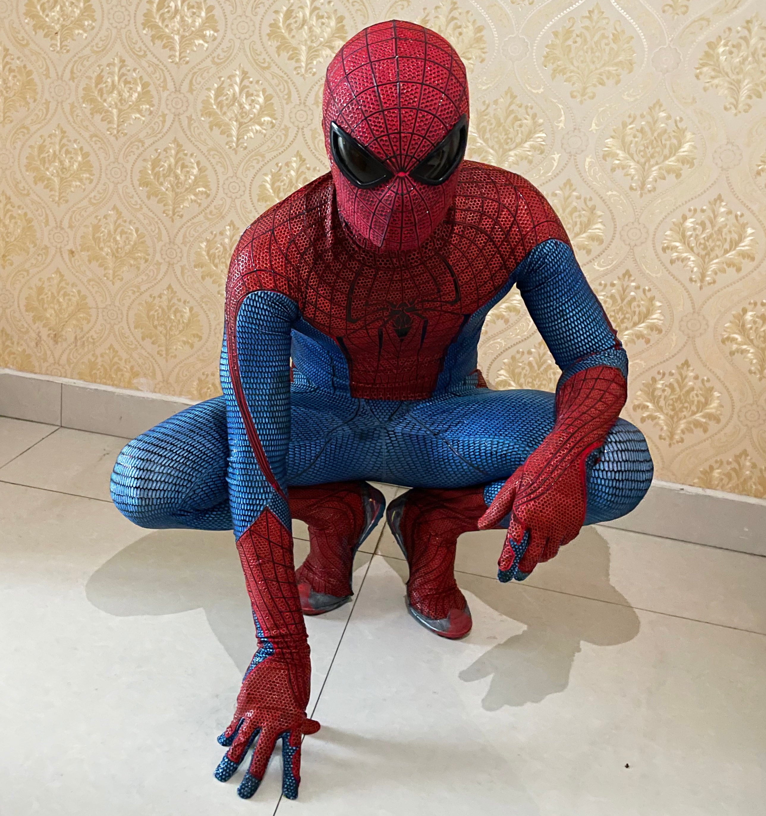 The Amazing Spiderman 2 Suit Amazing Spiderman 2 Costume With Faceshell and  Lenses Spiderman Cosplay Suit, Wearable Movie Prop Replica 