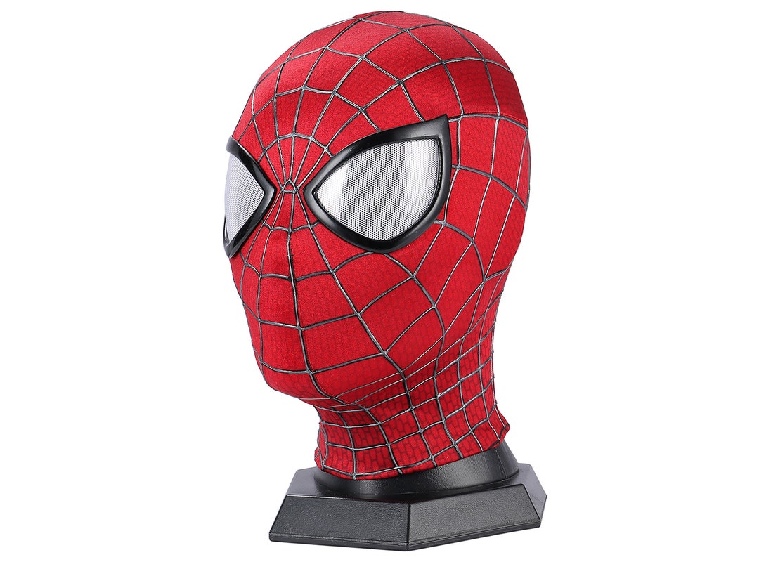 The Amazing Spiderman Mask Amazing Spiderman 2 Cosplay Mask With Faceshell  and Lenses Amazing Spider-man Wearable Movie Prop Replica 