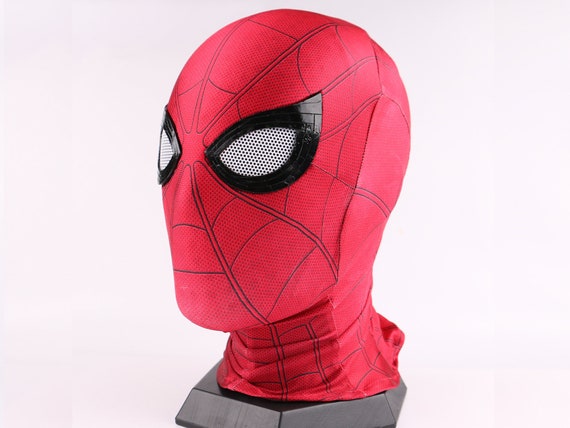 Black Spiderman Mask Cosplay Sam Raimi Spiderman Mask Adults With Faceshell  & 3D Rubber Web, Wearable Movie Prop Replica 