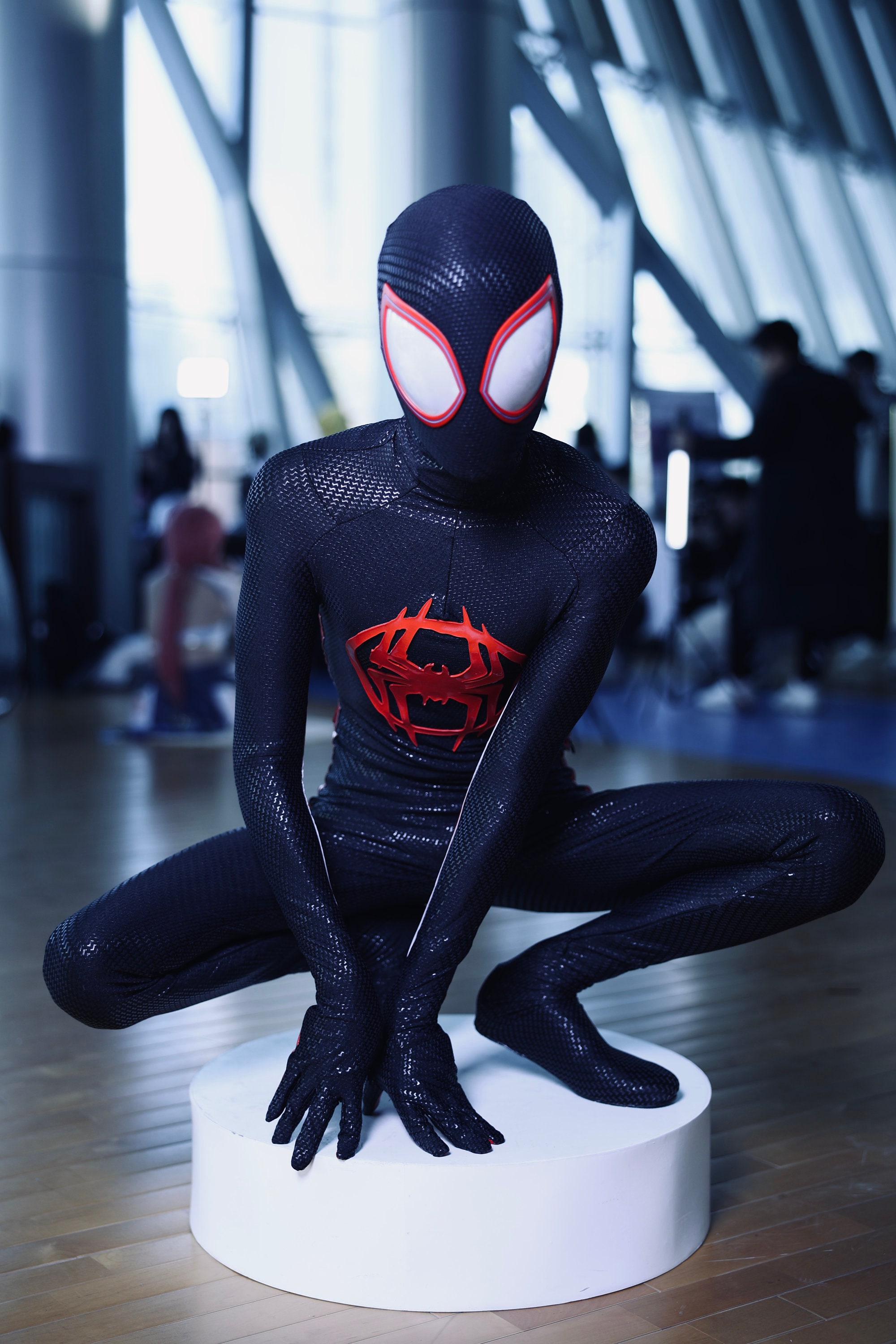 PS5 Miles Morales Spiderman Cosplay Costume Spider-man Spandex Bodysuit  Hallween