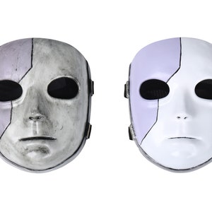HOOTNEE paintable DIY masks sally face cosplay halloween masks make up  white masks kids mask for child 4pcs