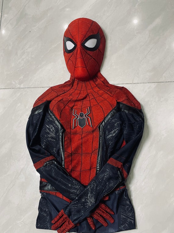 Spiderman Costume Cosplay Sam Raimi Spider Man Costume Adultes avec  Faceshell & 3D Rubber Web, Spider-man Wearable Suit Movie Prop Replica -   Canada