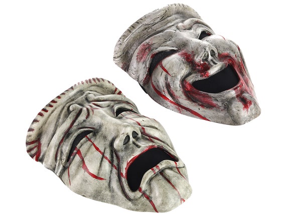 Blood Stain SCP 035 Mask Comedy Mask Tragedy Mask Wearable 