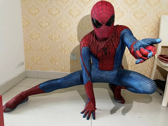 Tight suit skin spiderman Spiderman Leather