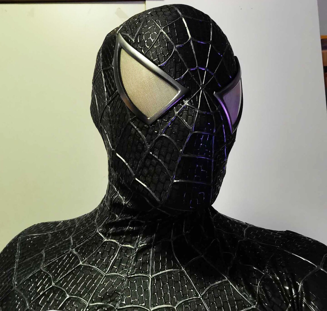 Black Spiderman Suit Sam Raimi Black SpiderMan Costume with Etsy