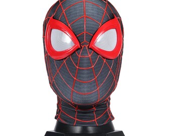 PS5 Spider-Man Mask Cosplay Costume Spiderman Masks Halloween Party Props  Adult