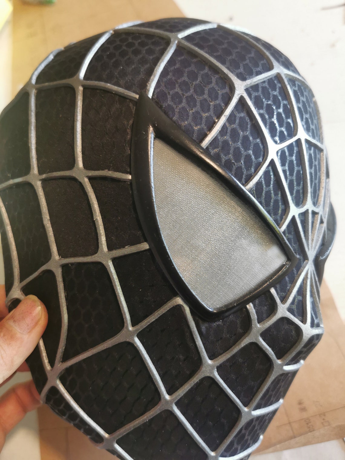 Schwarze Spiderman Maske Cosplay Sam Raimi Spiderman Maske | Etsy