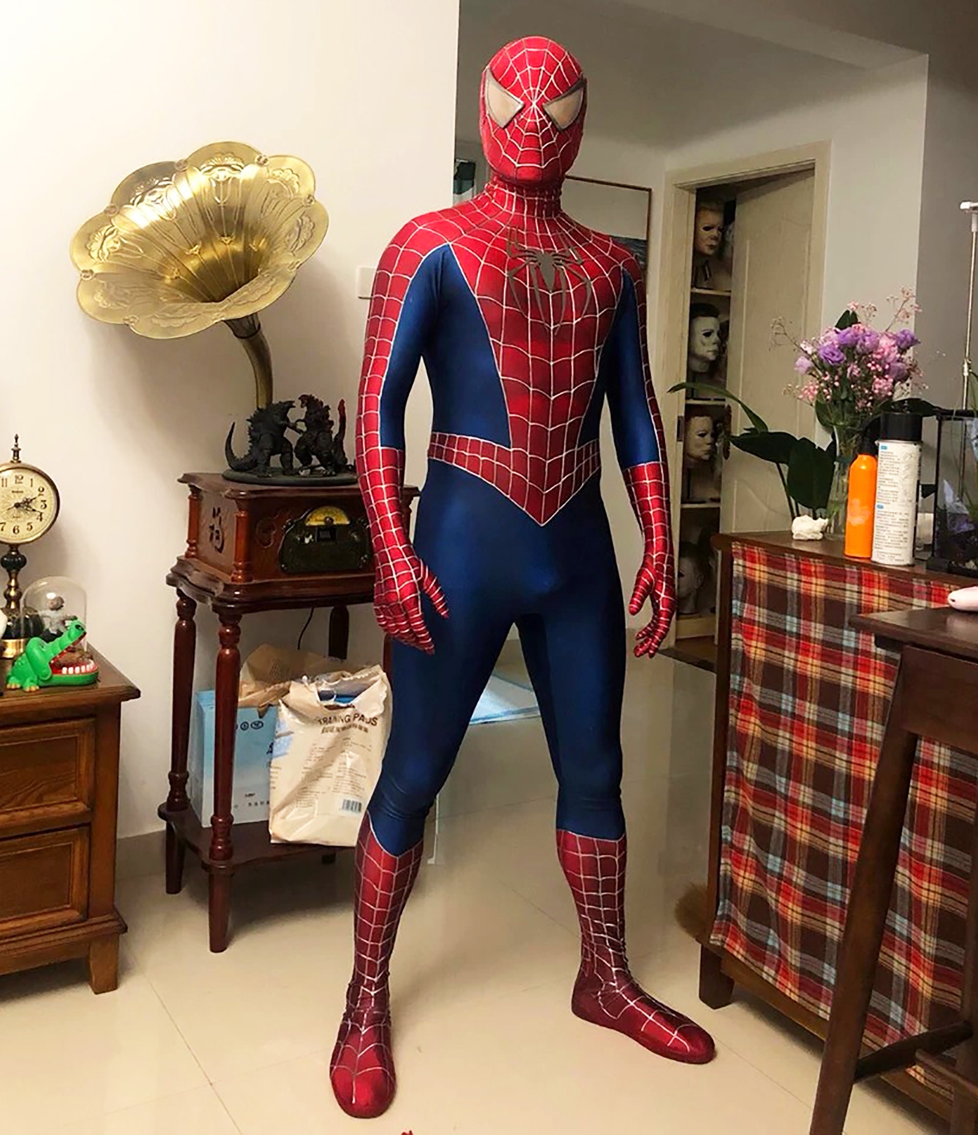 Cosplay De Disfraz Lujo Spiderman Adulto