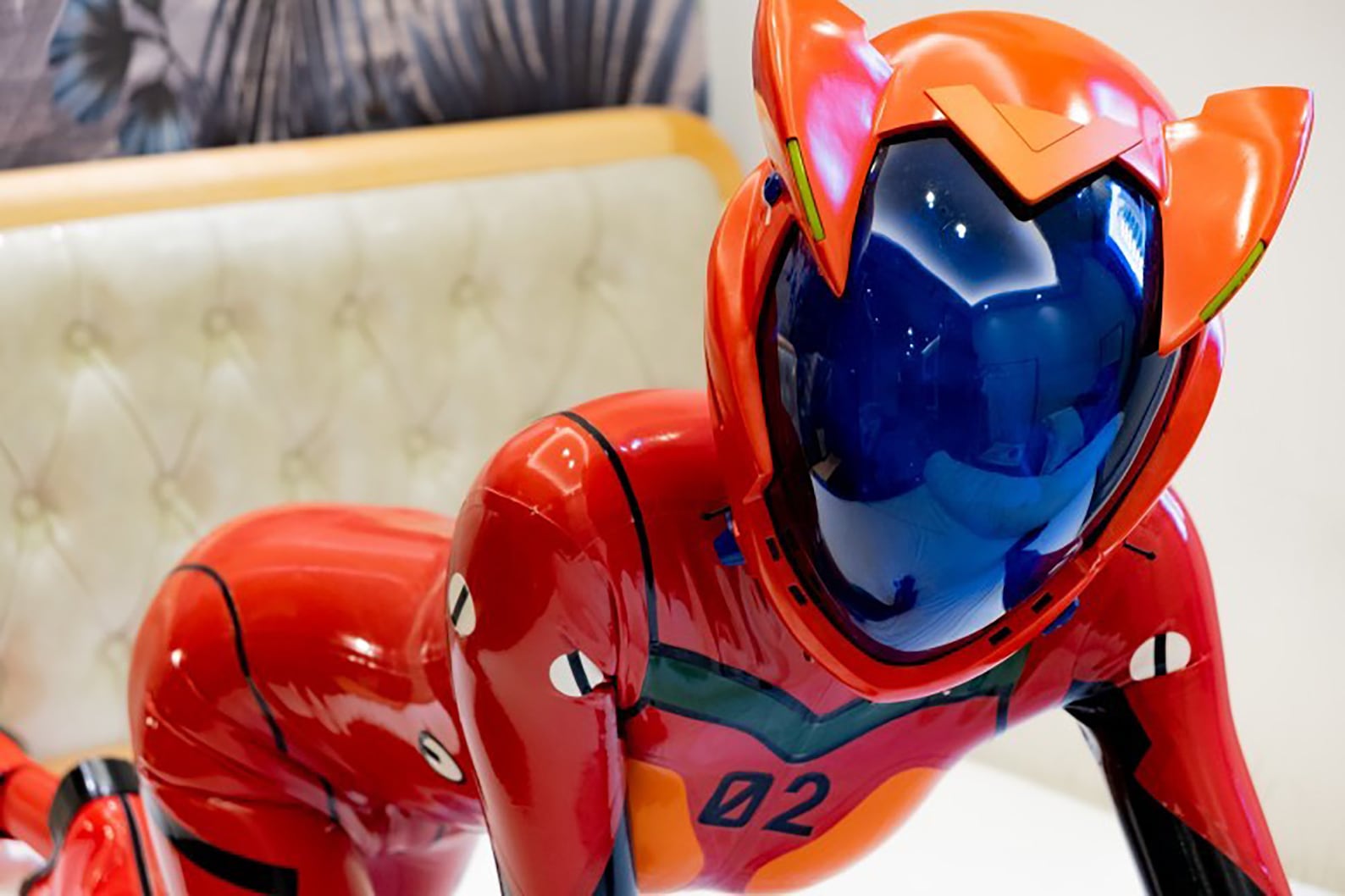 Asuka Mask, Asuka Helmet, Neon Genesis Evangelion Eva Q Mask, Asuka