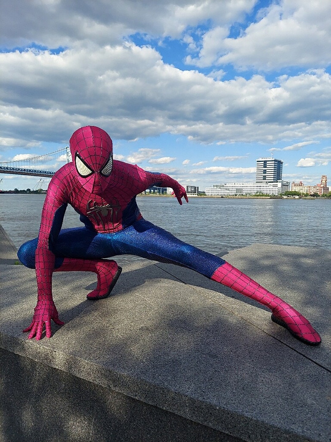 Spiderman costume kids for boys and toddler 3 to 10 years, included  spiderman suit, Spiderman mask and launcher glove