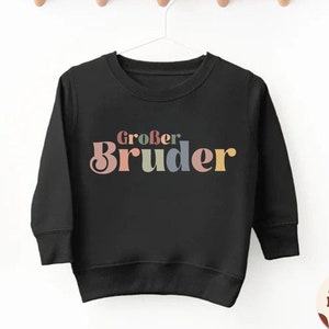 Großer Bruder sweter dziecięcy, bluza ciążowa, śliczny sweter retro dla dzieci, Kleiner Bruder, bluza Baby