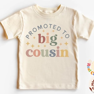 Promu chemise grand cousin, futur grand cousin, chemises grand cousin faire-part de grossesse, chemise de faire-part de bébé