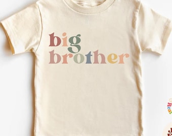 Big Brother Toddler Shirt, Big Brother Baby Bodysuit, Pregnancy Announcement,  Natural Big Brother Gift, Sibling Natural Infant, Youth Tee