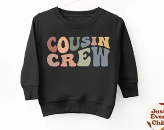 Cousin Crew Kleinkind Sweatshirt, Retro Cousins Crew Pullover, Passender Cousins Pullover, Cousin Crew Best Friends Sweatshirt, Geschenk Cousin
