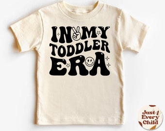 In My Toddler Era T-Shirt,  Retro Kids Shirt,  Pregnancy Reveal Shirt, Cute Kids Shirt, Funny Toddler Shirt, Toddler & Youth Sweater