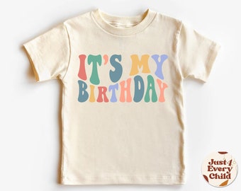 It is My Birthday Shirt, Cute Retro Kids Shirt, Toddler & Youth Tee, Birthday Girl Boy Gifts, Birthday Natural Bodysuit, Birthday Sweatshirt