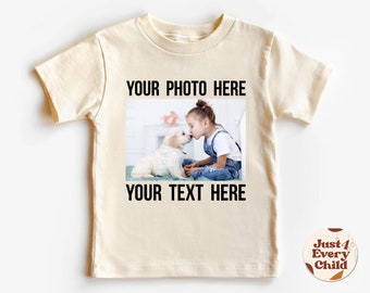Personalisiertes Kinderfoto-T-Shirt, personalisierte Familie, Babykleidung, individuelles Bild für die Jugend, individuelle Kinder, individuelles Foto-Kleinkind-T-Shirt