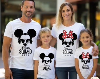 Disney Squad Shirt, Disney Familien Shirt, Disney Gruppe Shirt, Familie Disney Passende Shirts, Disney Squad 2024, Schloss Disney Tshirts