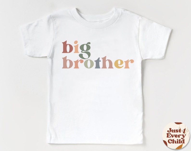 Big Brother Kleinkind Shirt, Big Brother Baby Body, Schwangerschaftansage, Natürliche Big Brother Geschenk, Geschwister Natürlich Säugling, Jugend Tee White